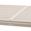 HESPERIDE - Table de jardin extensible "Axiome" effet bois lin & argile 12 places en aluminium - vignette