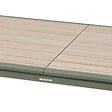 HESPERIDE - Table de jardin "Dilors" effet bois lin & vert laurier 10 places en aluminium - vignette
