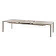 HESPERIDE - Table de jardin extensible "Évasion" effet bois lin & argile 14 places lates en aluminium - vignette