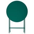 HESPERIDE - Table de jardin 2 places Greensboro plaible D60cm vert opale - vignette
