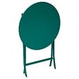 HESPERIDE - Table de jardin 2 places Greensboro plaible D60cm vert opale - vignette
