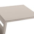 HESPERIDE - Table d'appoint de jardin carrée "Allure" argile 55 x 45 x 55cm en aluminium - vignette