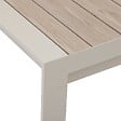 HESPERIDE - Table de jardin extensible "Évasion" effet bois lin & argile 8 places lates en aluminium - vignette