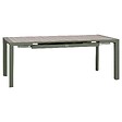 HESPERIDE - Table de jardin 8 places extensible Evasion beige lin/laurier - vignette