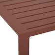 HESPERIDE - Table d'appoint de jardin Evasion 38x38cm acajou - vignette