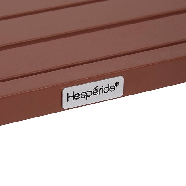 HESPERIDE - Table d'appoint de jardin Evasion 38x38cm acajou - large