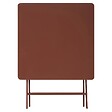 HESPERIDE - Table de jardin Greensboro 2 places pliable 70x70cm acajou - vignette