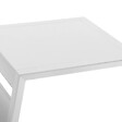 HESPERIDE - Table d'appoint de jardin carrée "Allure" blanc 55x45x55cm en aluminium traité époxy - vignette