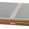 HESPERIDE - Table de jardin extensible "Axiome" graphite & honey 10 places en aluminium - vignette