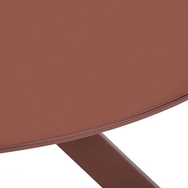 HESPERIDE - Table de jardin 6 places Oryon D130cm acajou - large