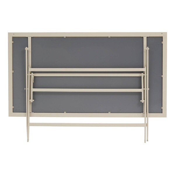 HESPERIDE - Table de jardin 6 places Azua pliable beige 150x80cm - large
