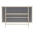 HESPERIDE - Table de jardin 6 places Azua pliable beige 150x80cm - vignette