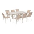 HESPERIDE - Table de jardin extensible "Piazza" argile 8 places en aluminium traité en epoxy - vignette