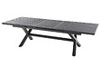 HESPERIDE - Table de jardin extensible "Axiome" ardoise granitée 10 places en aluminium traité époxy - vignette