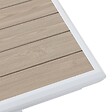HESPERIDE - Table de jardin extensible "Axiome" en aluminium lin & blanc traité époxy 12 places - vignette