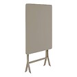 HESPERIDE - Table de jardin Greensboro 2 places pliable café 70x70cm - vignette