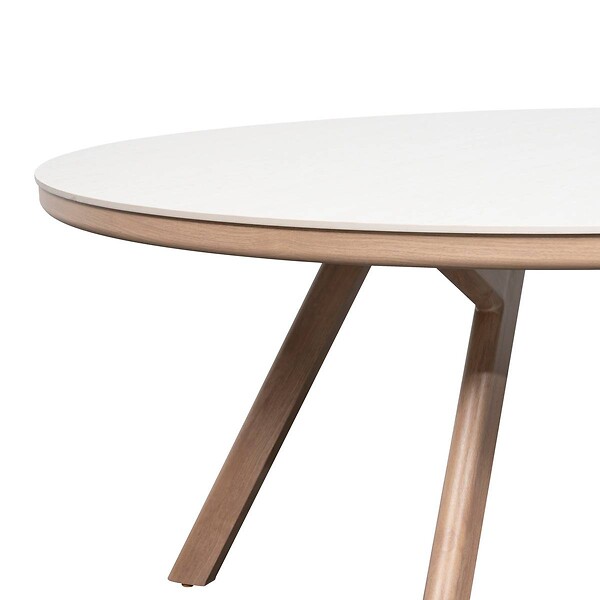 HESPERIDE - Table de jardin Nelora 8 places ronde beige - large