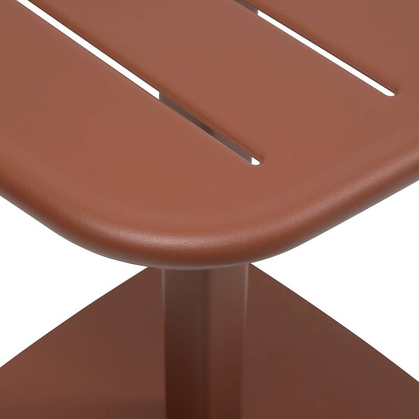 HESPERIDE - Table de jardin 2 places Alegoria 70x70cm acajou - large