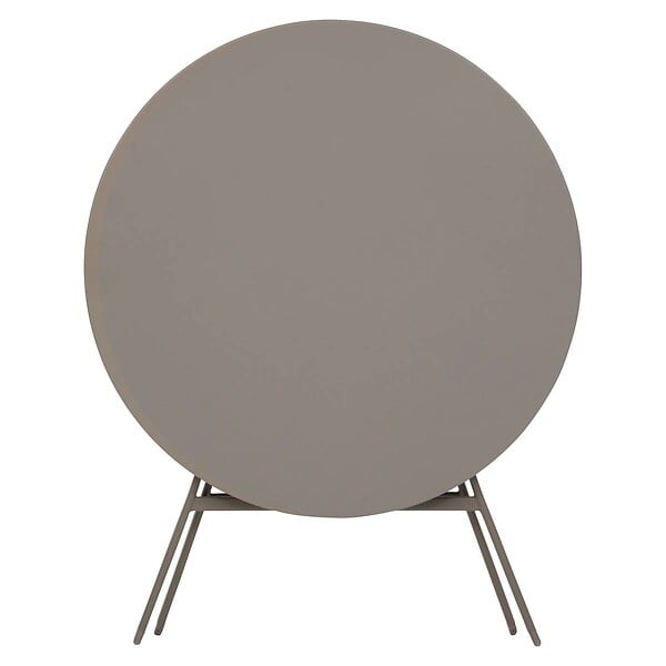 HESPERIDE - Table de jardin pliante ronde "Greensboro" café 4 places en acier - large