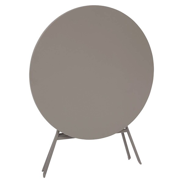 HESPERIDE - Table de jardin pliante ronde "Greensboro" café 4 places en acier - large