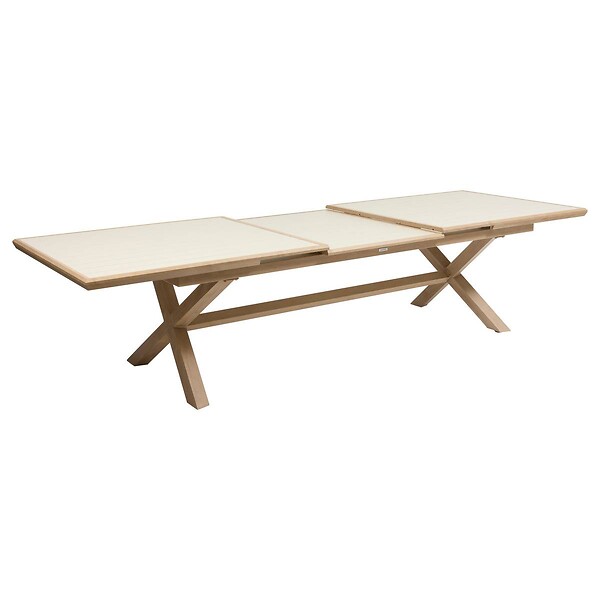 HESPERIDE - Table de jardin 12 places Axiome extensible argile - large