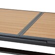 HESPERIDE - Table de jardin extensible "Axiome" effet bois honey & graphite 10 places en aluminium - vignette
