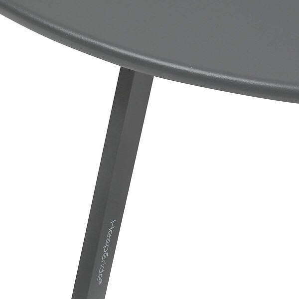 HESPERIDE - Table d'appoint de jardin Saona D90cm gris graphite - large