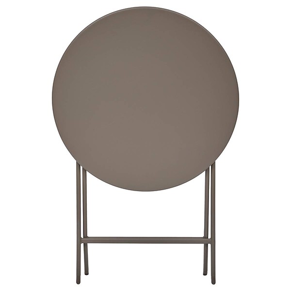 HESPERIDE - Table de jardin Greensboro 2 places pliable café D40cm - large