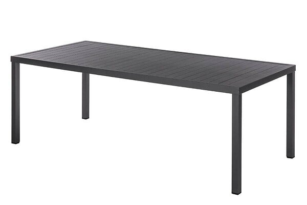 HESPERIDE - Table de jardin rectangulaire Piazza Aluminium 8 places Graphite - Hespéride - large