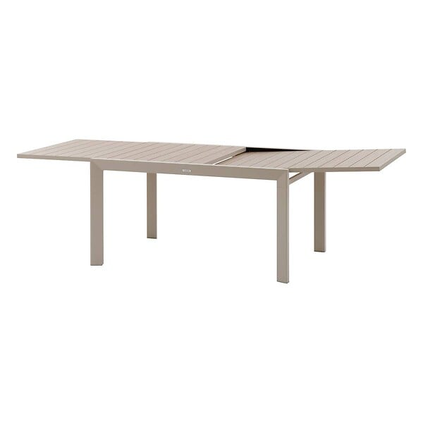 HESPERIDE - Table de jardin rectangulaire extensible coulissante Evasion  8/10 places lin et argile - Hespéride - large
