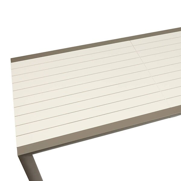 HESPERIDE - Table de jardin 12 places Luzane extensible argile - large