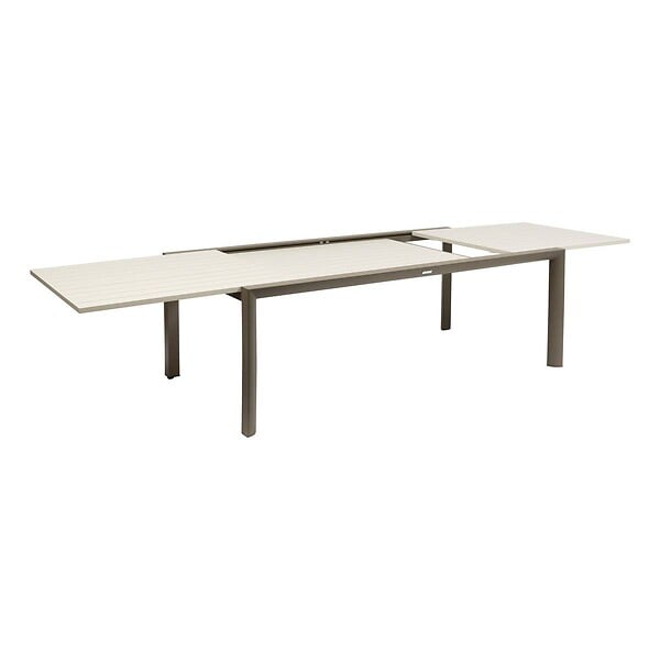 HESPERIDE - Table de jardin 12 places Luzane extensible argile - large