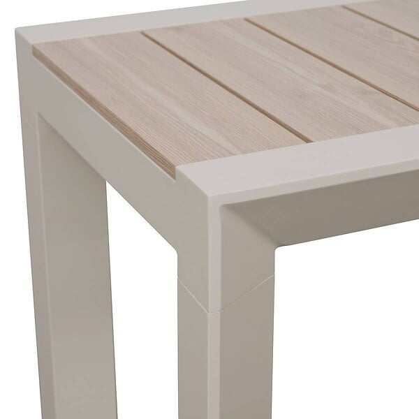 HESPERIDE - Table de jardin 2 places Evasion beige lin - large