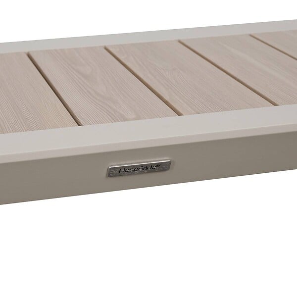 HESPERIDE - Table de jardin 2 places Evasion beige lin - large