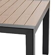 HESPERIDE - Table de jardin "Évasion" effet bois honey & graphite 8 places lates en aluminium - vignette
