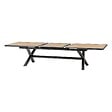 HESPERIDE - Table de jardin extensible AXIOME Effet bois Noix & Graphite 12 places - vignette
