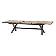 HESPERIDE - Table de jardin extensible AXIOME Effet bois Noix & Graphite 12 places - vignette