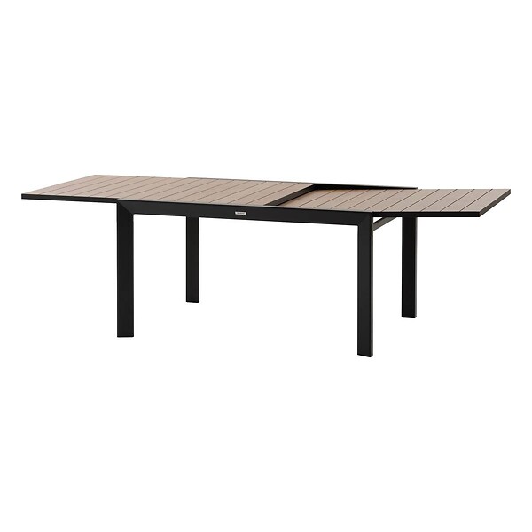 HESPERIDE - Table de jardin rectangulaire extensible coulissante Evasion  8/10 places effet bois - Hespéride - large