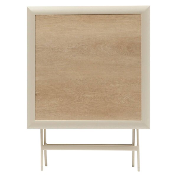 HESPERIDE - Table de jardin 2 places Azua pliable beige 71x71cm - large