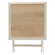 HESPERIDE - Table de jardin 2 places Azua pliable beige 71x71cm - vignette