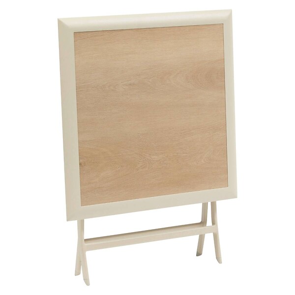 HESPERIDE - Table de jardin 2 places Azua pliable beige 71x71cm - large