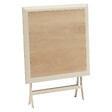 HESPERIDE - Table de jardin 2 places Azua pliable beige 71x71cm - vignette