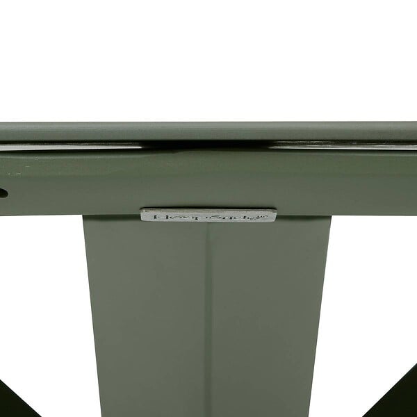 HESPERIDE - Table de jardin 6 places Oryon D130cm vert laurier - large