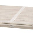 HESPERIDE - Table de jardin "Axiome" extensible lin & argile 10 places en aluminium - vignette