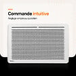 BESTHERM - Radiateur électrique fixe panneau rayonnant 1500W HOM'Y VAIL horizontal blanc NF - vignette