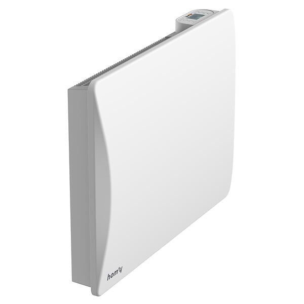 BESTHERM - Radiateur électrique fixe connecté WIFI à inertie sèche fonte 1000W Bestherm ALOA CONNECT horizontal blanc - large