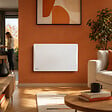BESTHERM - Radiateur électrique fixe connecté WIFI à inertie sèche fonte 1500W Bestherm ALOA CONNECT horizontal blanc - vignette