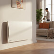 BESTHERM - Radiateur électrique fixe connecté WIFI à inertie sèche fonte 1500W Bestherm ALOA CONNECT horizontal blanc - vignette
