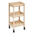 5 FIVE SIMPLY SMART - Desserte 3 niveaux Abana bois clair - vignette