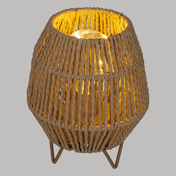 ATMOSPHERA - Lampe en papier naturel Ida H17cm - large